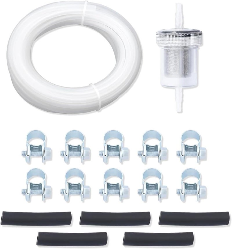 ijuicy Fuel Tank Hose Clip Kit, Fuel Pipe Hose Clip Filter Kit Replacement Part OEM: 1320399A/35320A, Compatible with Webasto Eberspacher Heater (16.4 ft) - Image 1